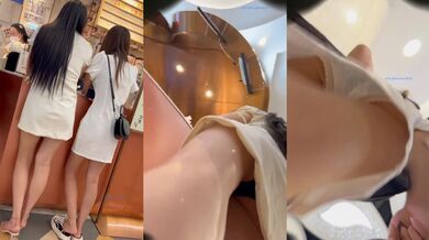 跟随抄底两漂亮闺蜜 一个都不放过 统统拿下 屁屁都很性感